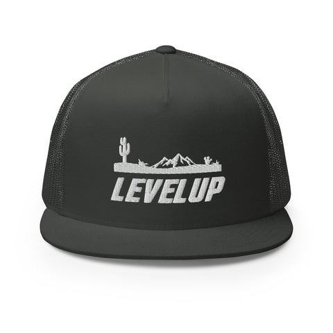 Level Up Landscape - Grey & Silver Trucker Hat